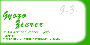 gyozo zierer business card